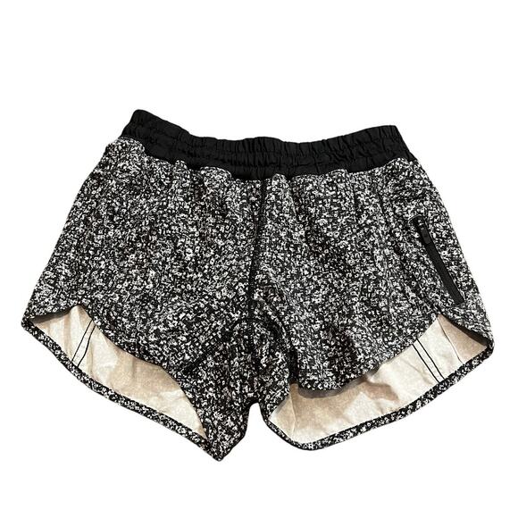 Lululemon Womens Tracker‎ Low-Rise Lined Short 4" Floral Print Size 8 Athletic - Picture 1 of 8